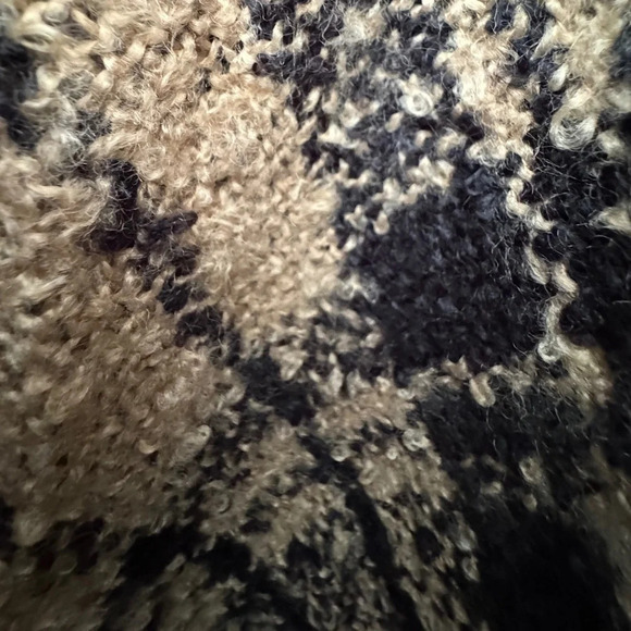 Poncho Cape – Knitted Faux Cashmere Pullover Sweater, Turtleneck Cardigan OSM - Picture 4 of 5